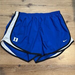 Nike Dri Fit Duke Blue Devils Athletic Running Shorts in Duke Blue & White/Black